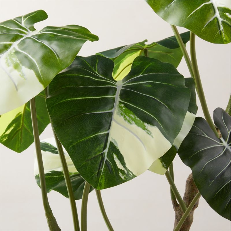 Faux Potted Philodendron Gloriosum Plant 31" - Image 1