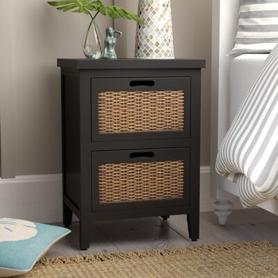 Aprille 2 - Drawer Solid Wood Nightstand - Image 0