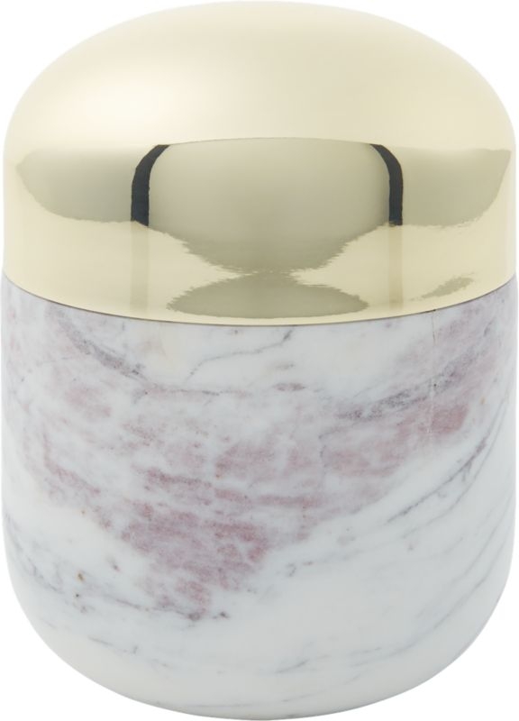 Capsule Large Marble Canister with Gold Lid - Image 8