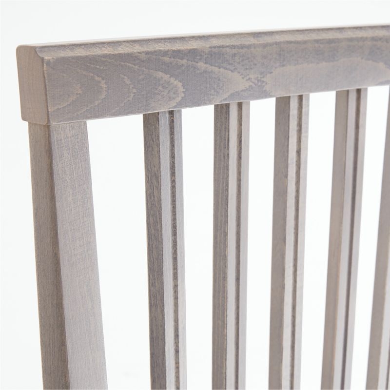 Village Dove Grey Wood Dining Chair - Image 4