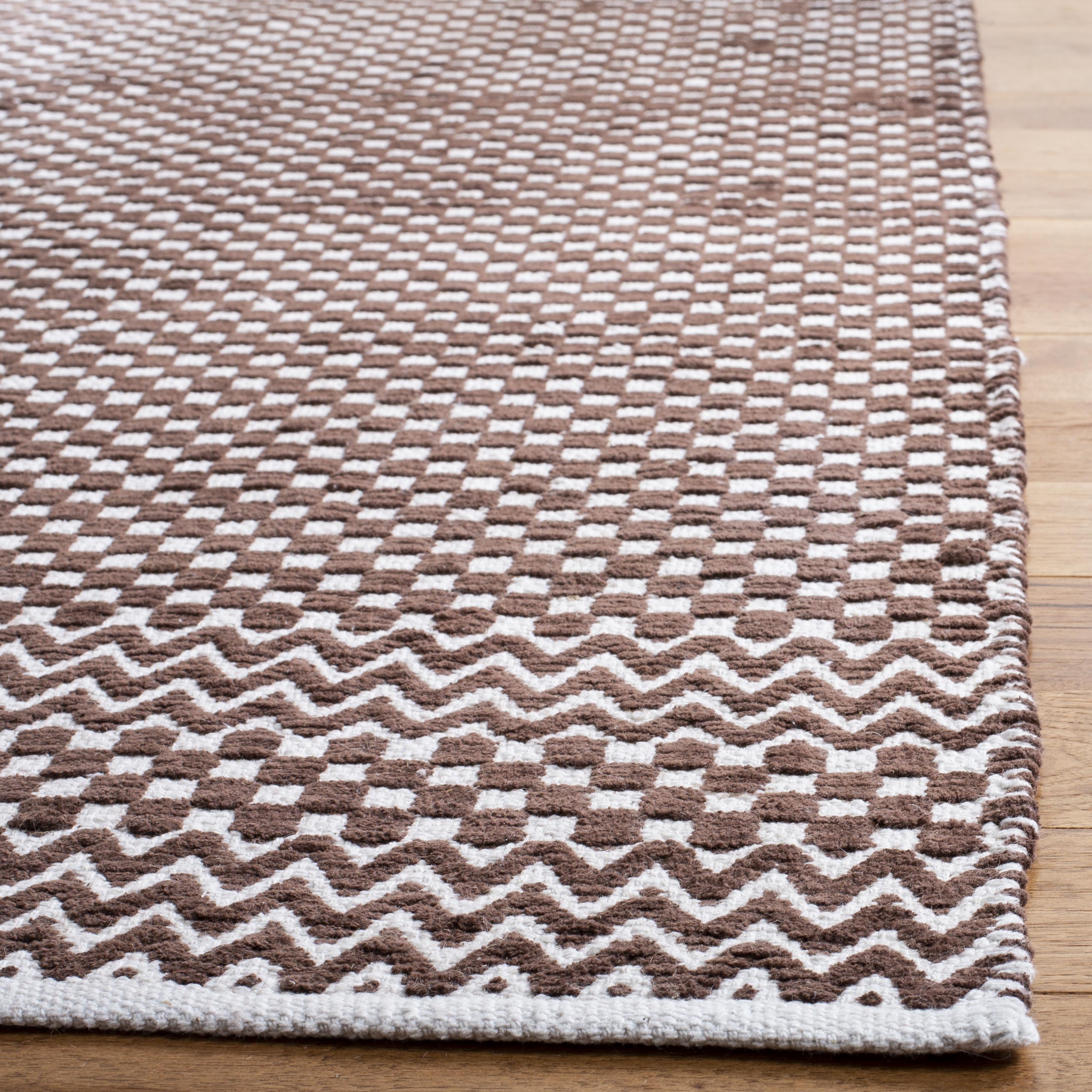 Arlo Home Hand Tufted Area Rug, BOS686T, Brown,  2' 3" X 7' - Image 2