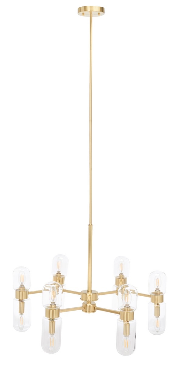 Darragh 12Lt 27" Chandelier - Gold - Safavieh - Image 0