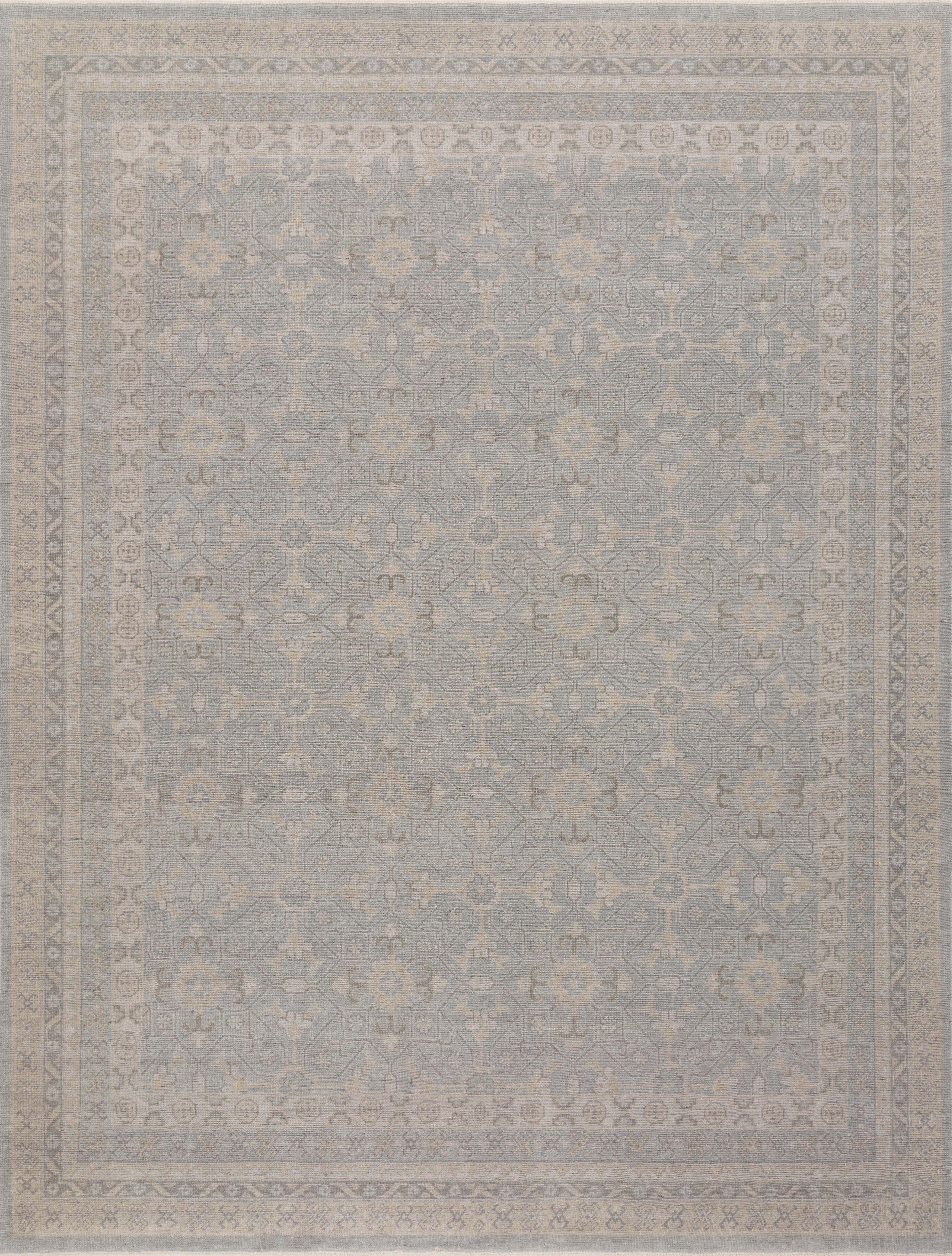 CAMBRIDGE CAM-01 LT. BLUE / BEIGE 7'-9" x 9'-9" - Image 0