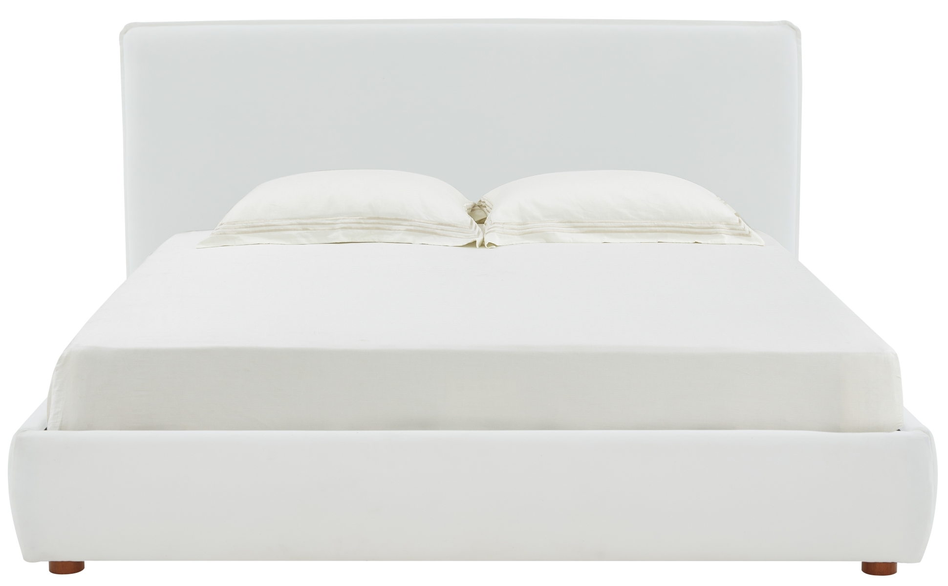 Callahan Boucle Bed - White - Image 0