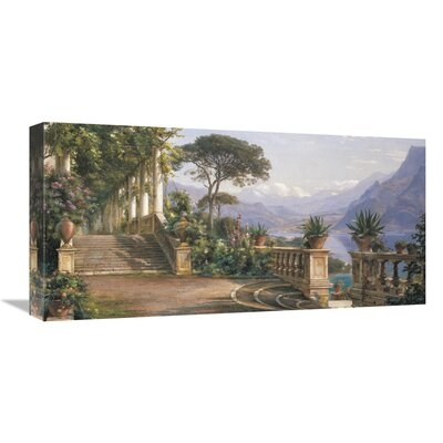 'Lodge On Lake Como' - Wrapped Canvas Print - Image 0