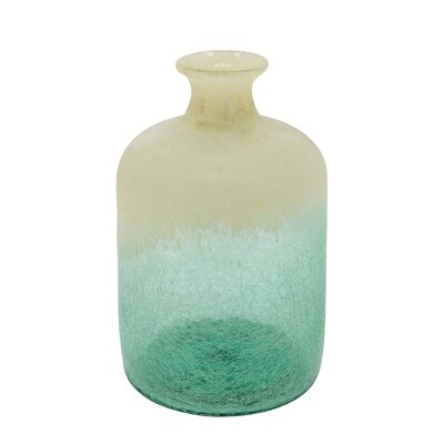 Brierley Green/Beige Glass Table Vase - Image 0