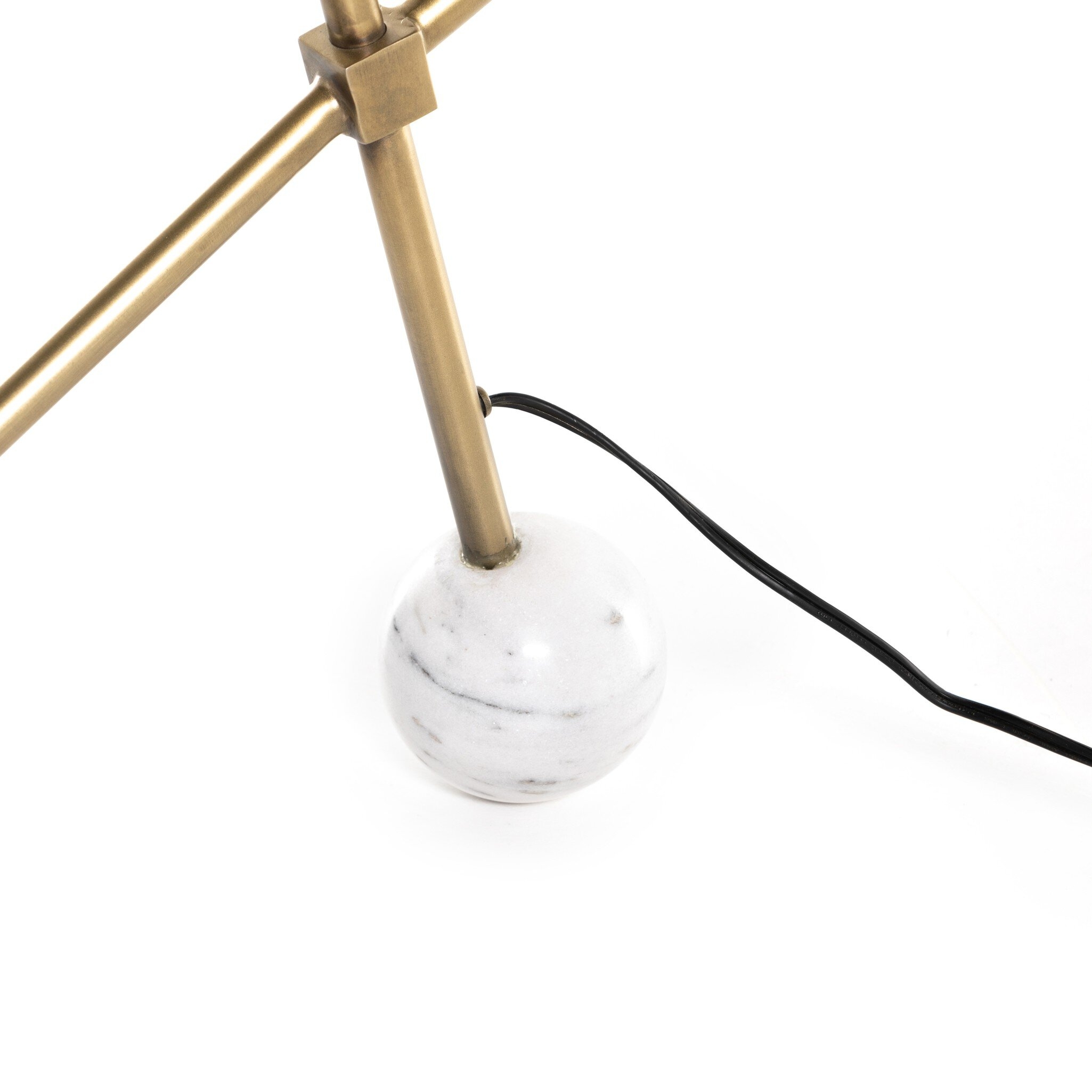 Becker Floor Lamp - Charcoal and White Marble - Image 8