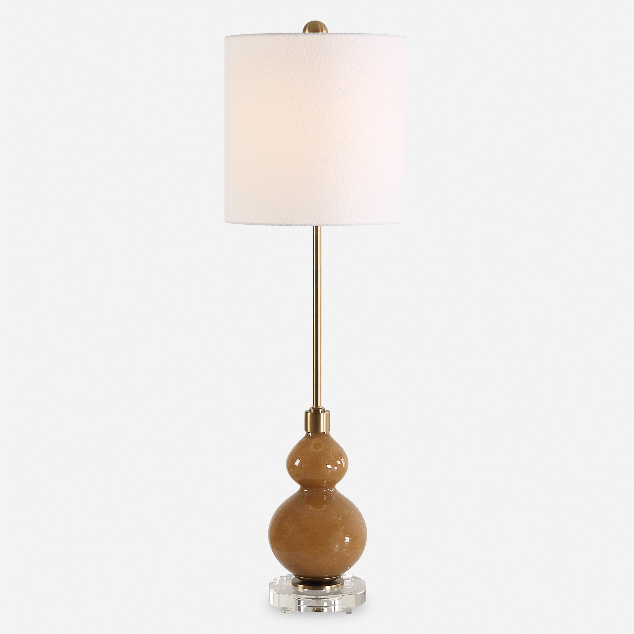 Sienna Caramel Glass Buffet Lamp - Image 0