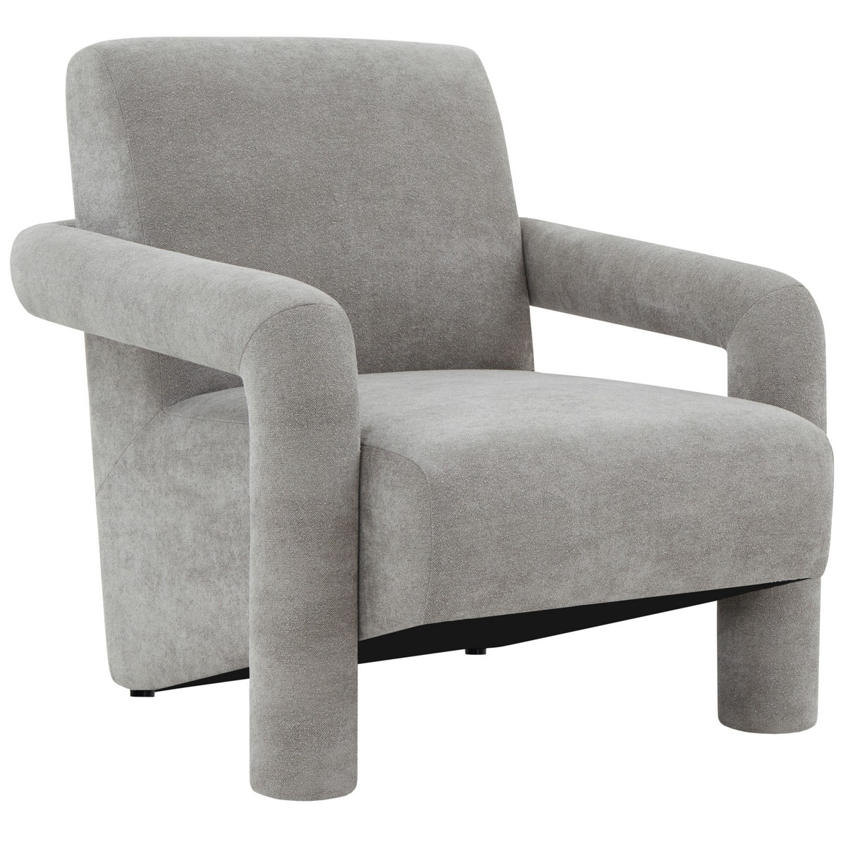 Faylin Boucle Accent Chair - Grey - Image 2