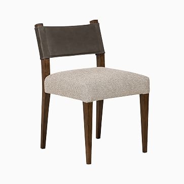 Ferris Dining Chair-Nubuck Charcoal S/2 - Image 1