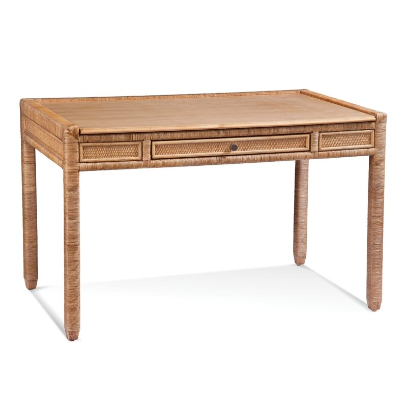 Braxton Culler Pine Isle Solid Wood Desk Color: Stone Hearth - Image 0