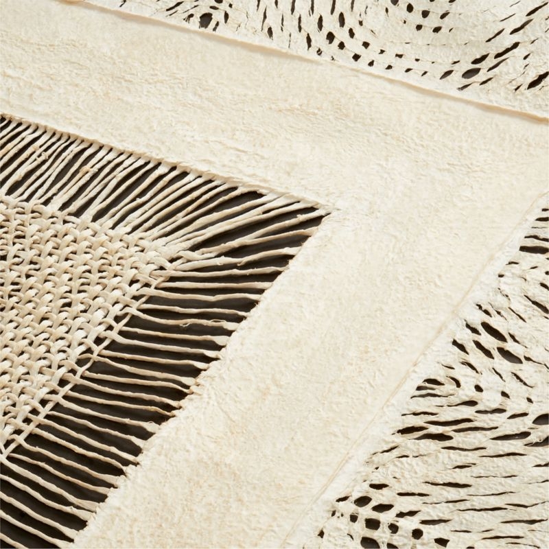 "Papel con Cuadrados"by Julio Laja Chichicaxtle in White Oak Frame Paper 54.75"x39" Wall Art - Image 4