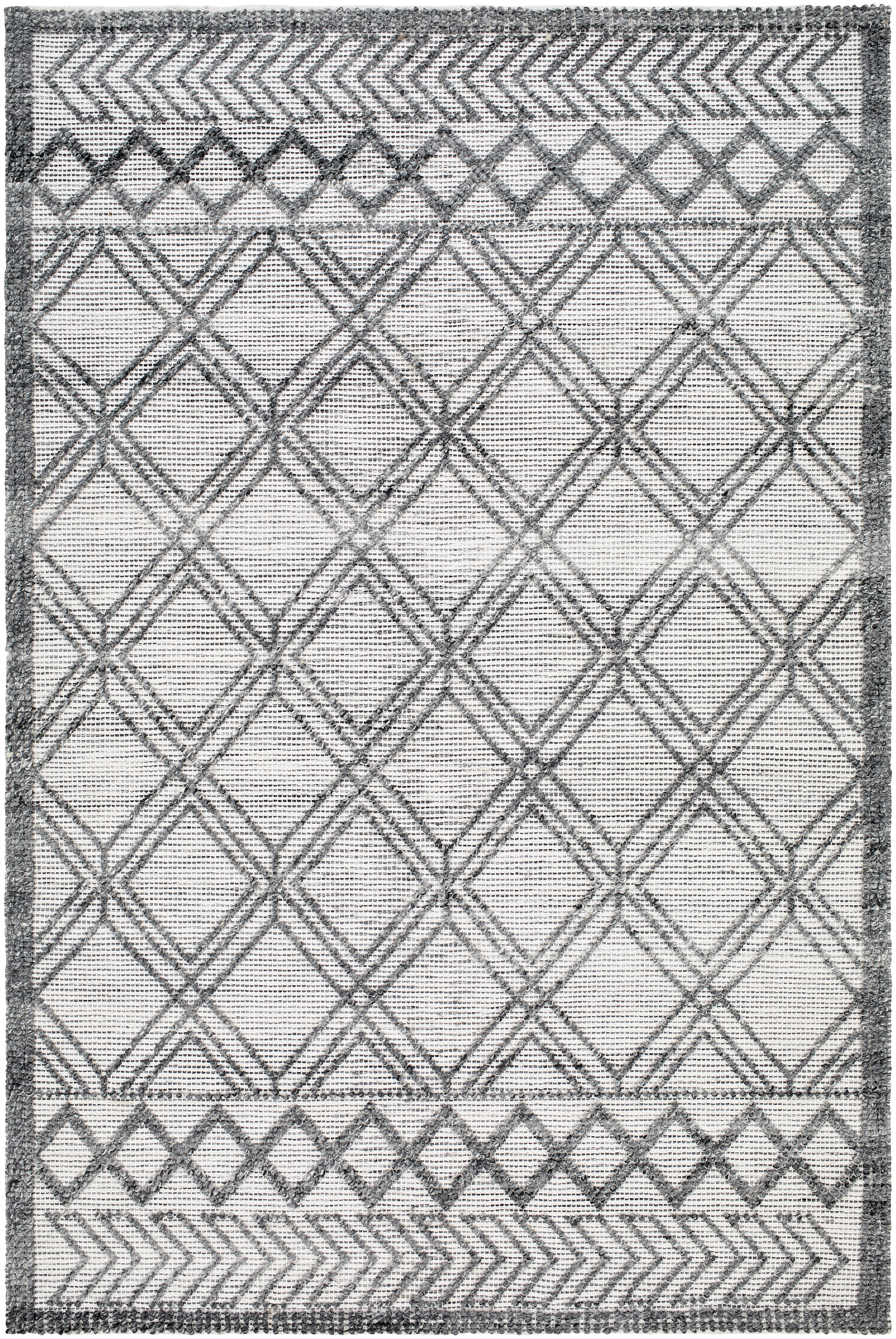 Napoli Gray Indoor 2'6" x 8' Handmade Rug - Image 0