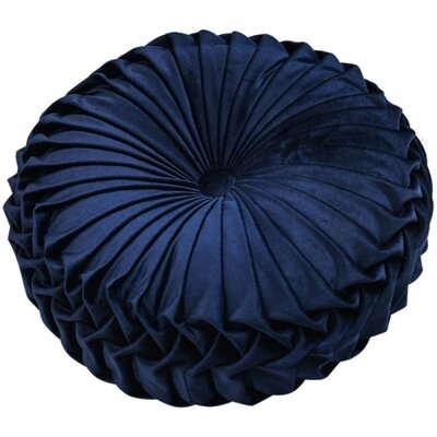 Cushion Round Solid Color Pleated Floor Pillow Diameter 38 * 10CM - Image 0