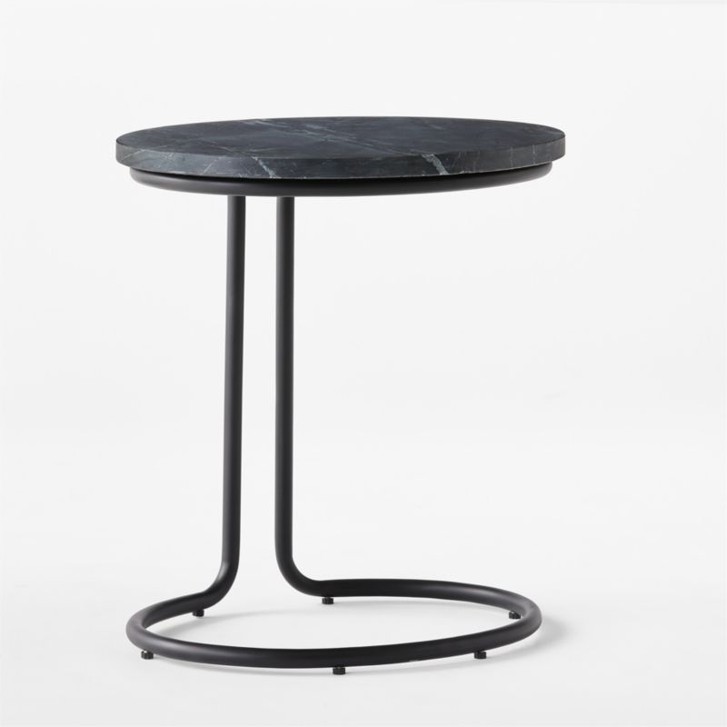 Watson Black Marble C Side Table - Backorder: May - Image 1