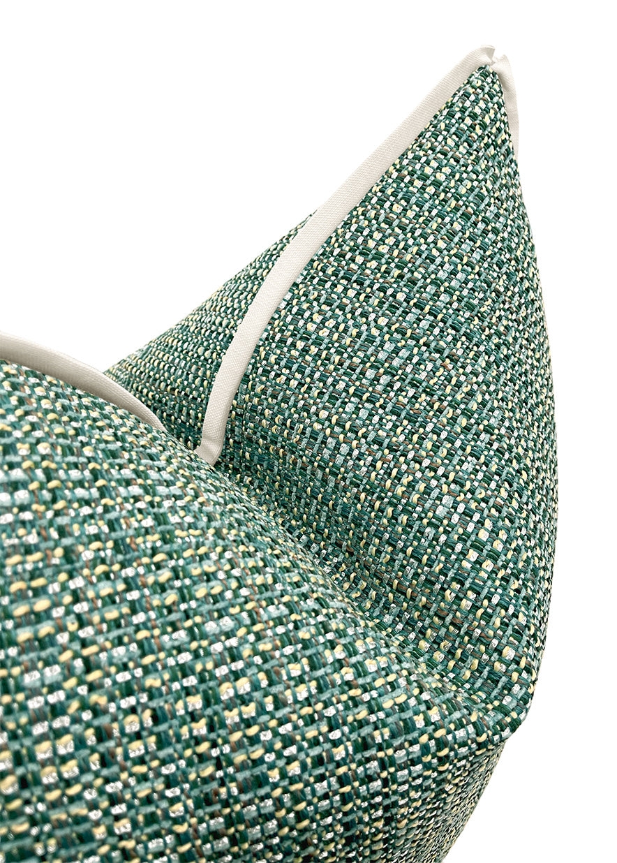 THE MARIPOSA : HEPBURN TWEED // JADE - 20" X 20" - Image 2