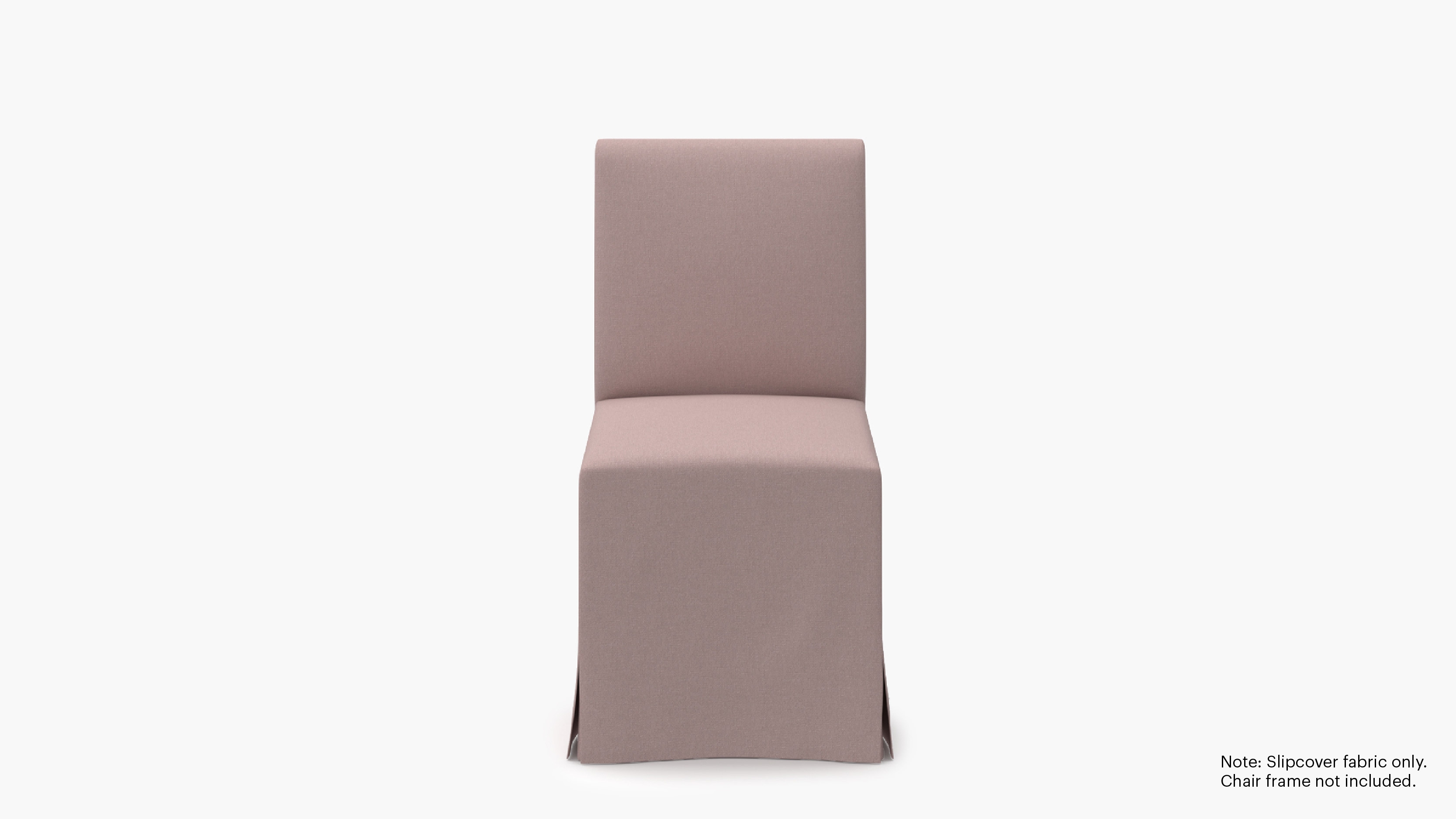 Slipcovered Signature Dining Chair - Cover Only, Blush Everyday Linen - Image 0