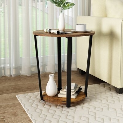 Leis Floor Shelf End Table with Storage - Image 0