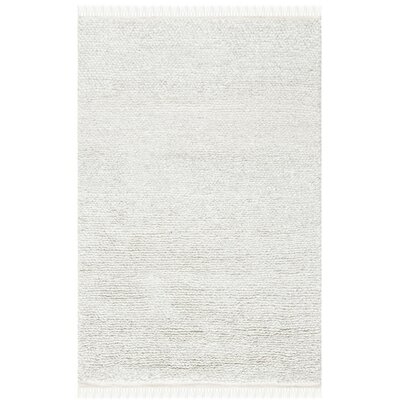 Pearcy Hand-Knotted Wool Beige Rug - Image 0