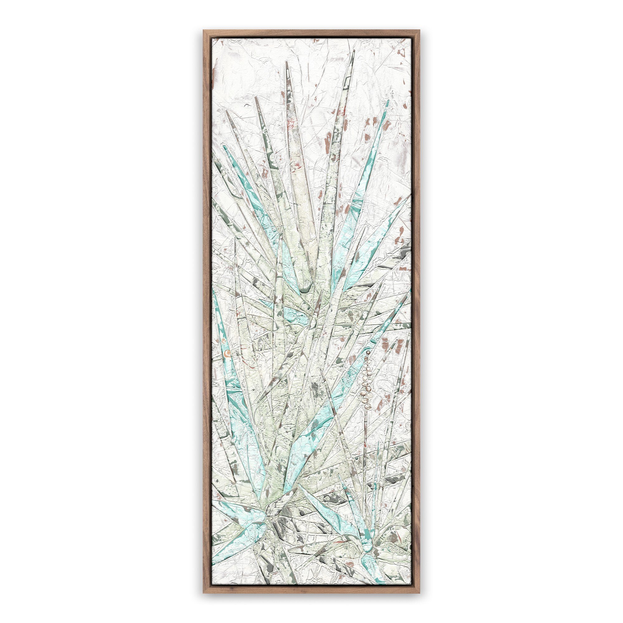 Aloe 1 by Douglas Galloway - Rustic Walnut Floater - Image 0