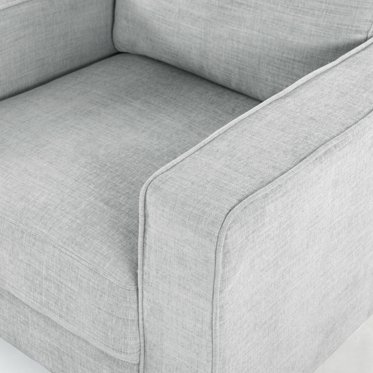 Felicianya Modern Accent Chair - Light Grey - Image 3