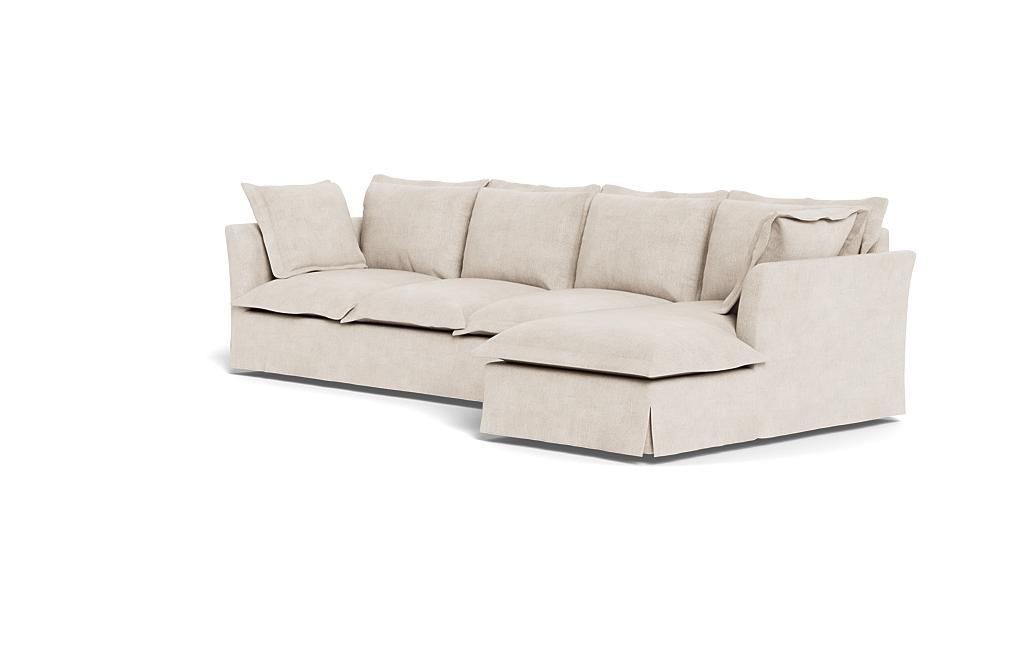 Skylar Slipcovered 4-Seat Right Chaise Sectional - Image 2