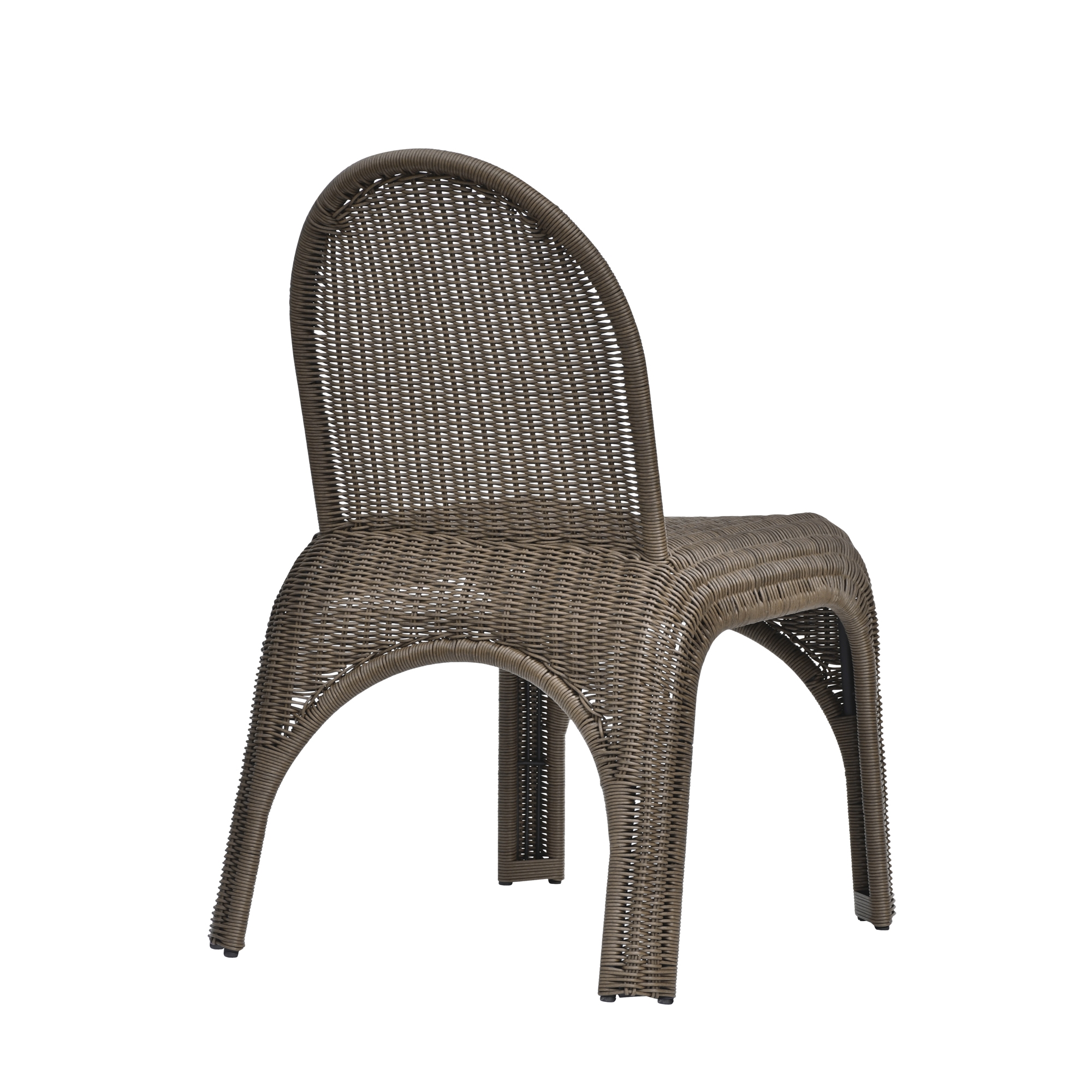 Kendall Outdoor Dining Chair Brown-Set of Two - Image 2