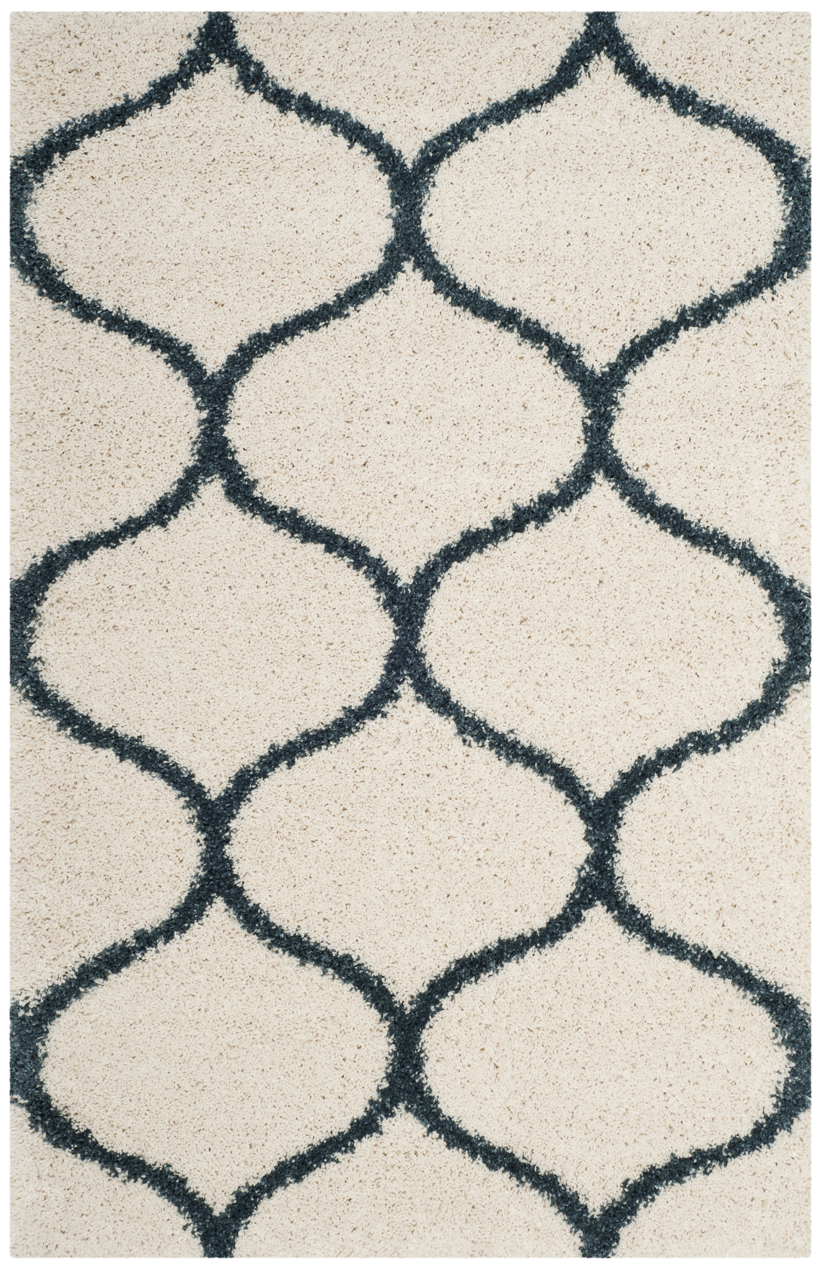 Arlo Home Woven Area Rug, SGH280T, Ivory/Slate Blue,  4' X 6' - Image 0