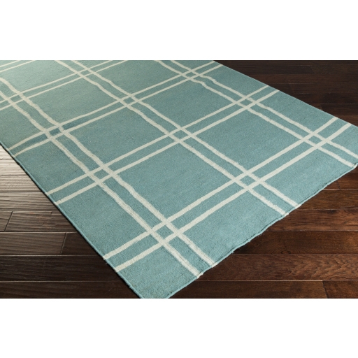 Sheffield Market Blue Indoor 8' x 11' Handmade Rug - Image 1