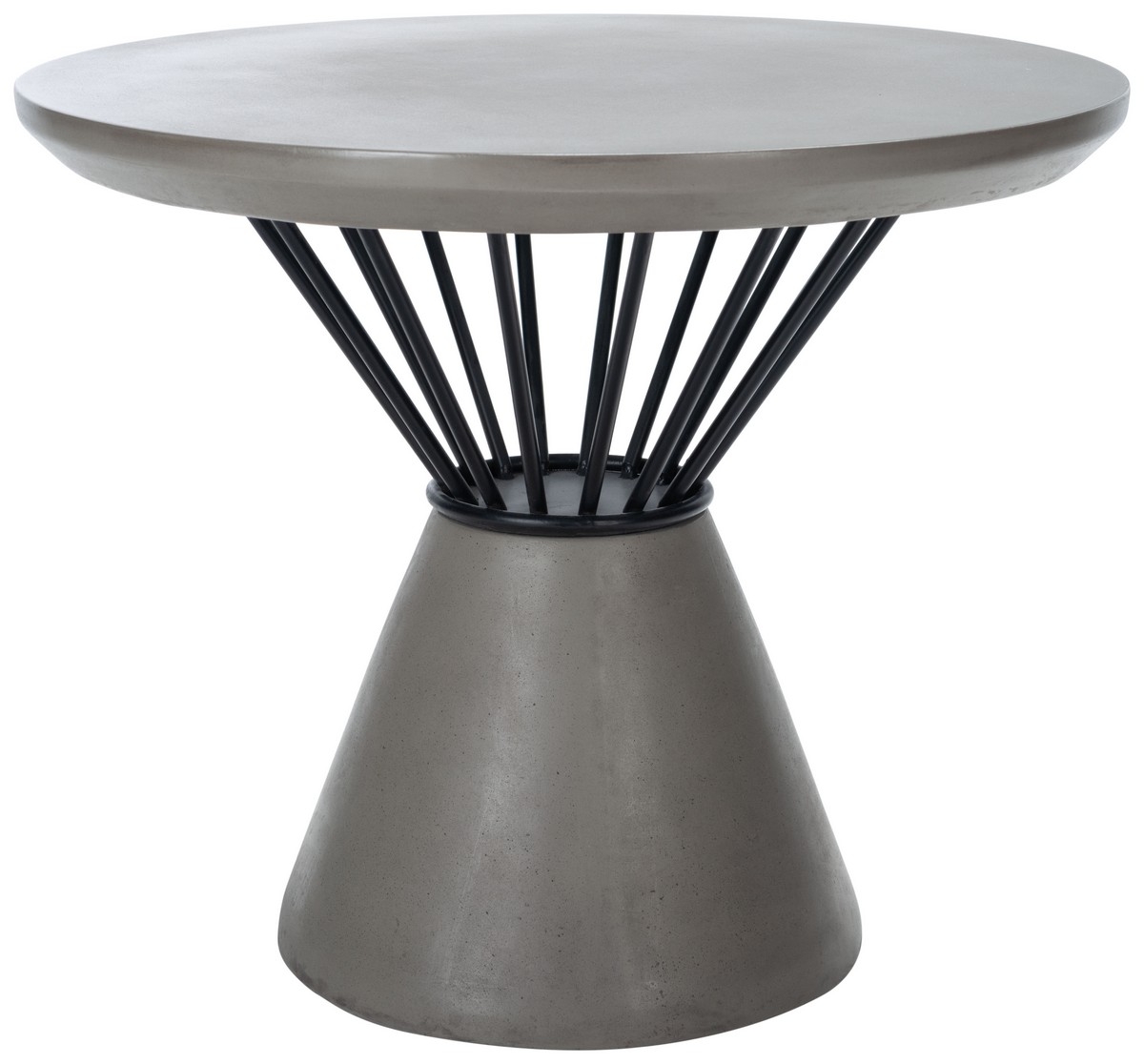 Darien Concrete Coffee Table - Dark Grey - Safavieh - Image 0