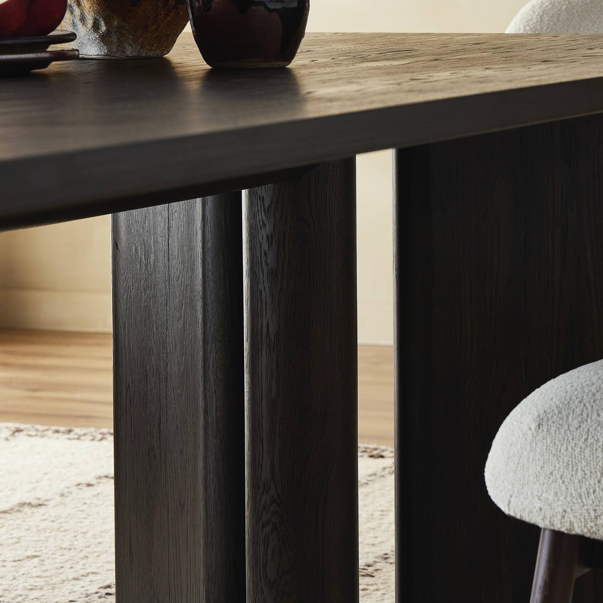 Huxley Dining Table 84" - Smoked Black Veneer - Image 9