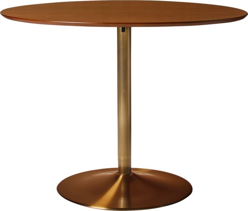 Odyssey Brass/Wood Dining Table - Image 2