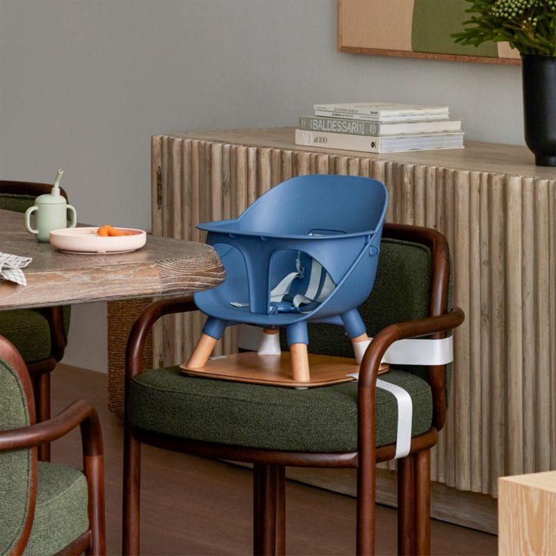 Lalo The Booster Blueberry Blue Toddler Booster Seat - Image 1