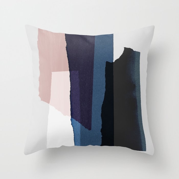 Pieces 3 Throw Pillow by Mareike BaPhmer - Cover (20" x 20") With Pillow Insert - Indoor Pillow - Image 0