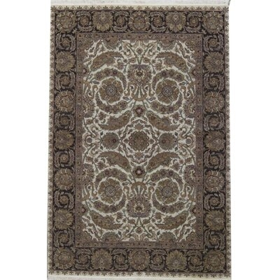 One-of-a-Kind Mountain King Hand-Knotted Gray/Black 5'11" x 8'10" Wool Area Rug - Image 0