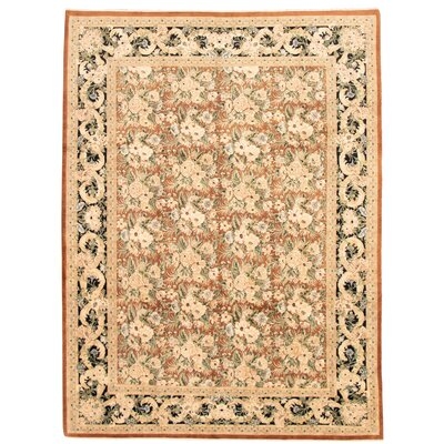 One-of-a-Kind Daneil Hand-Knotted 2010s Pako Persian Cream 9'2" x 12'5" Wool Area Rug - Image 0