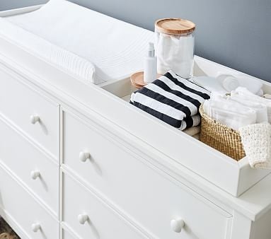 Austen Extra-Wide Dresser & Topper Set, Simply White, In-Home Delivery - Image 1