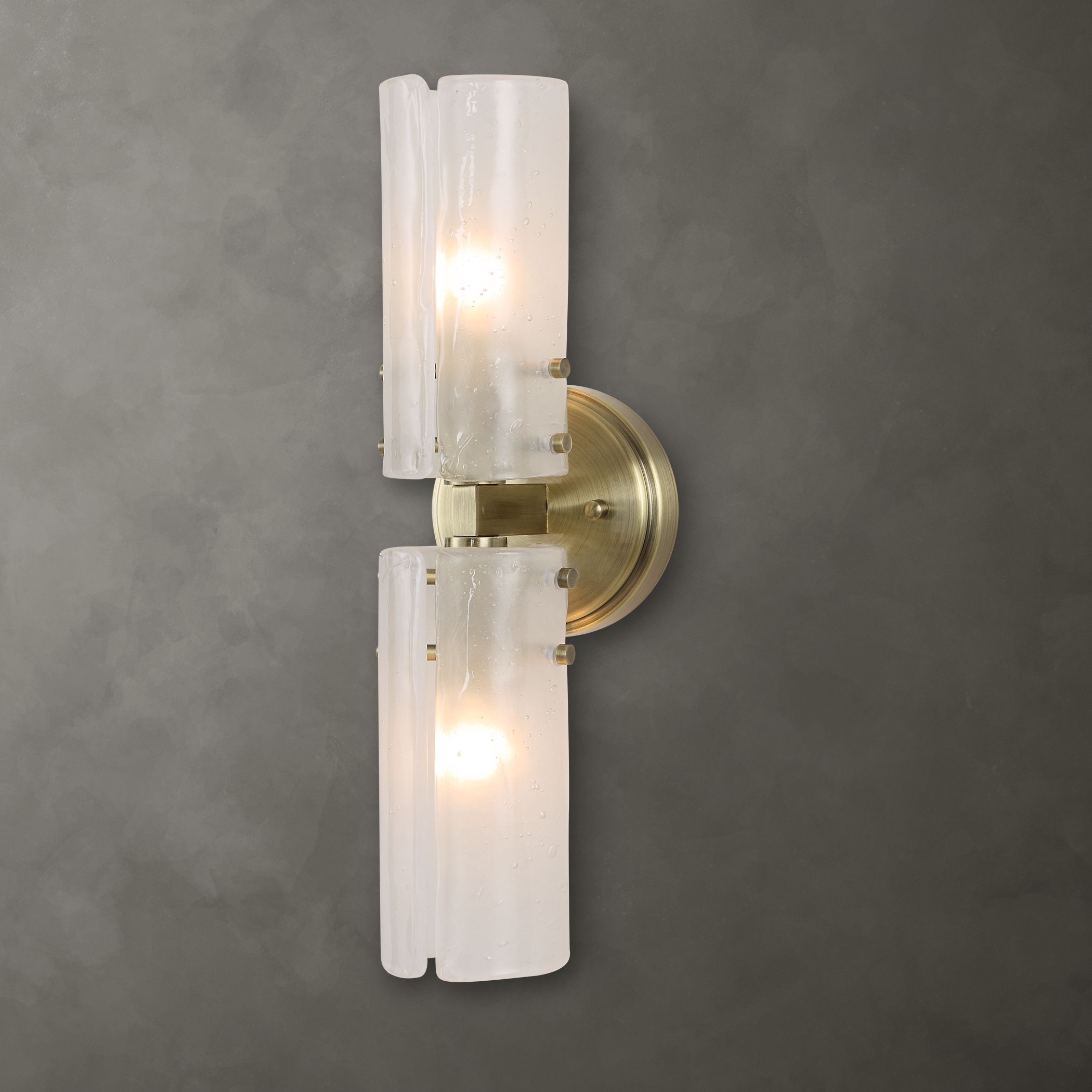 Mistie 2 Light Glass Sconce - Image 1
