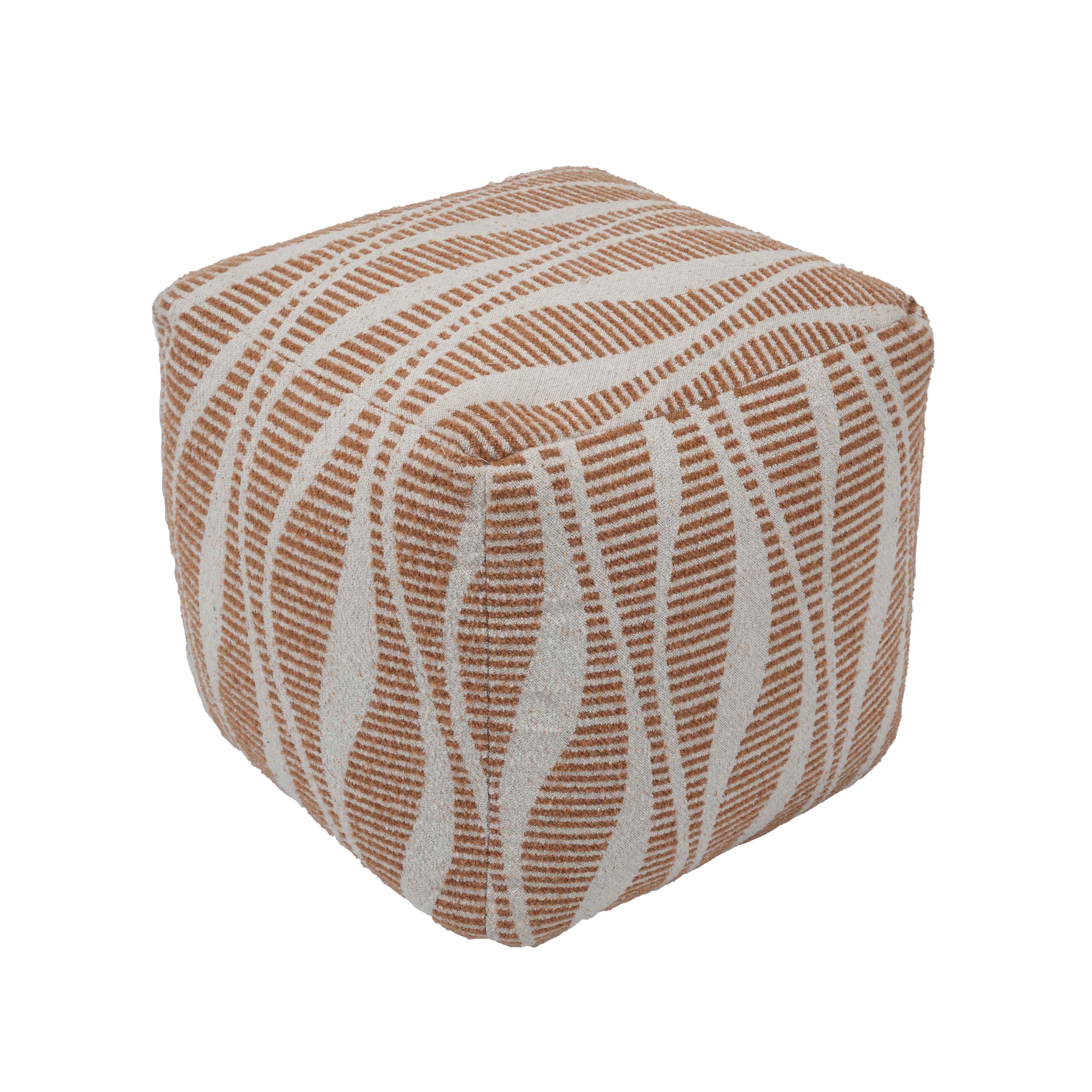 Ember Woven Pouf - Image 1