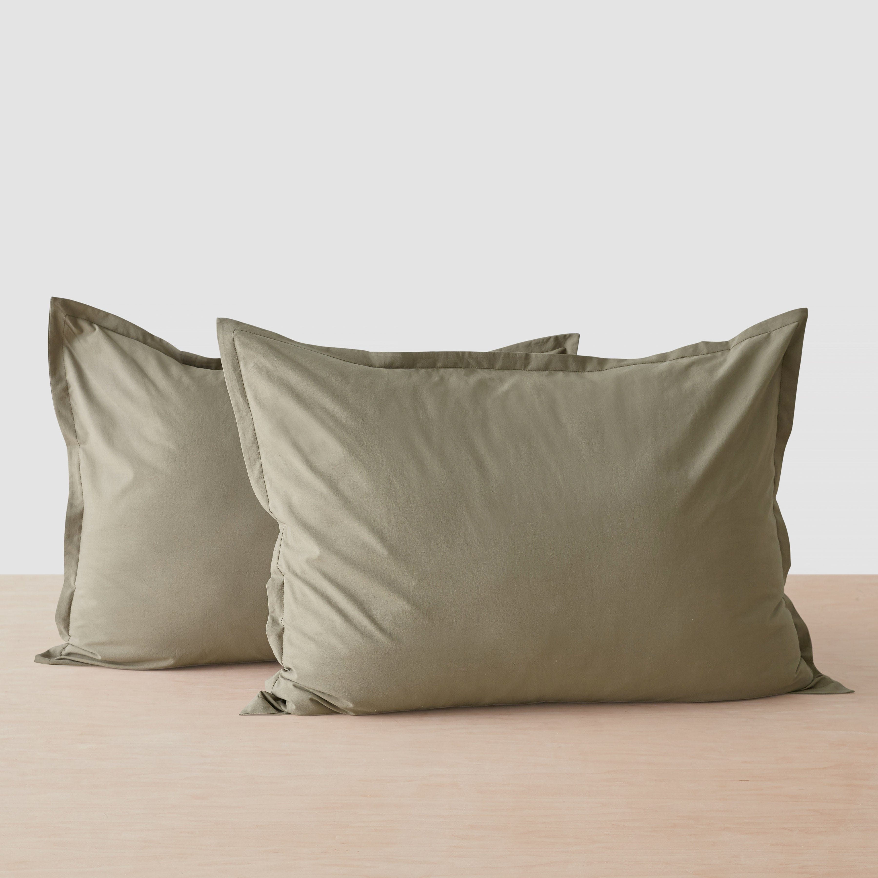 The Citizenry Organic Stonewashed Percale Duvet | Full/Queen | Duvet + Sham Set | Seaglass - Image 5