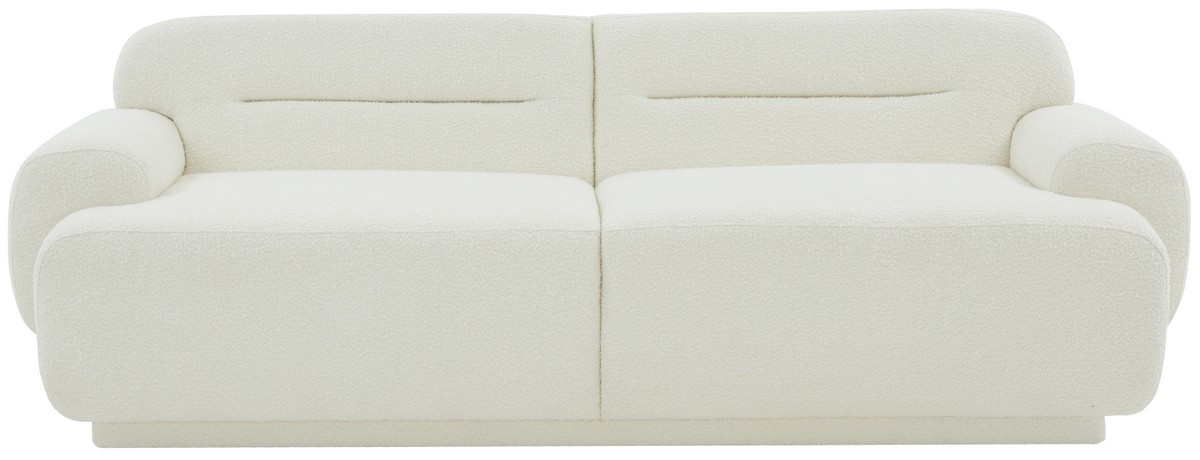 Taylina Boucle Sofa - Ivory - Image 0
