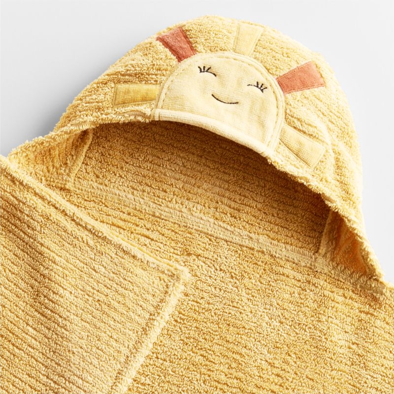Sun 100% Organic Cotton Hooded Baby Towel - Image 2