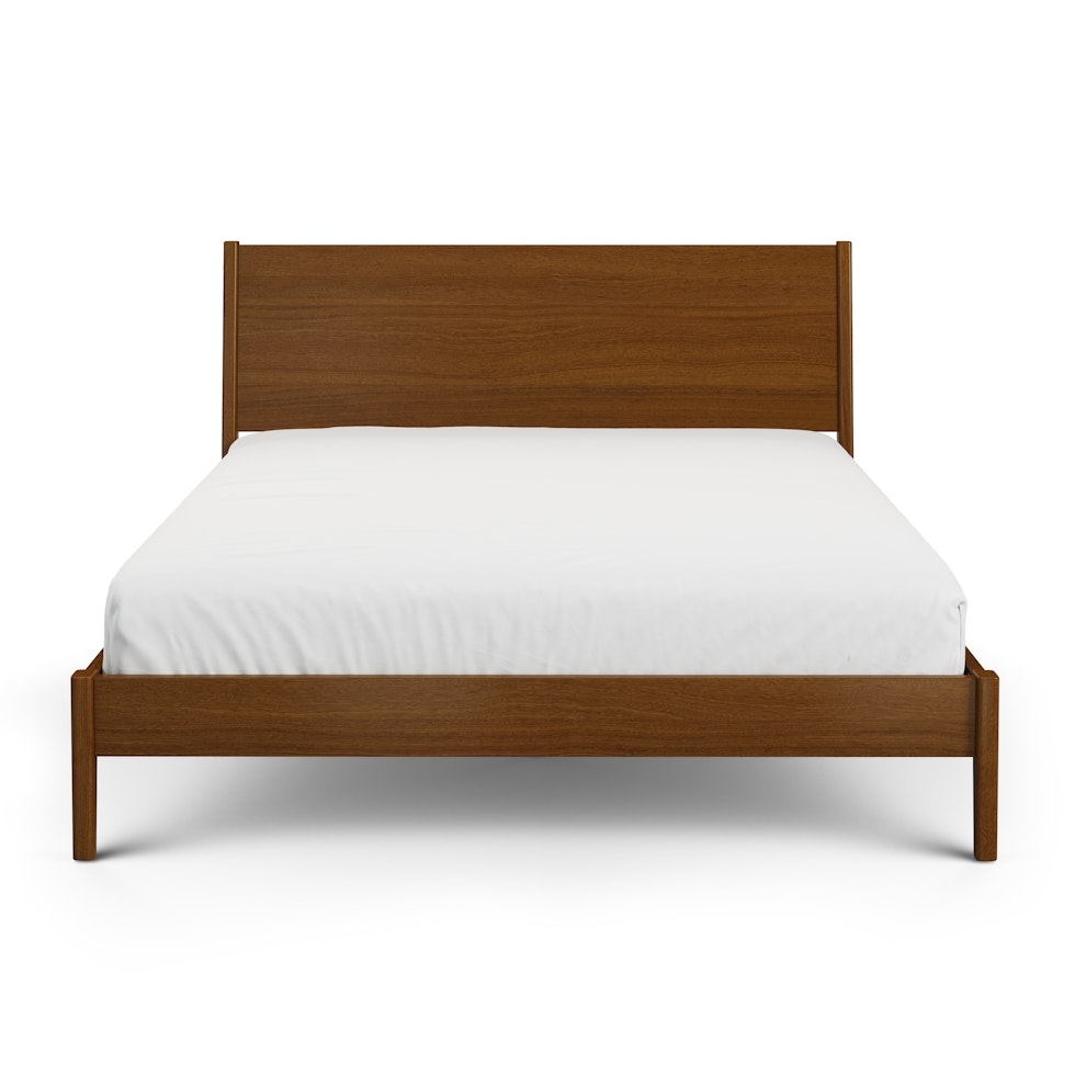Cooper Queen Low Profile Bed - Walnut - Image 1