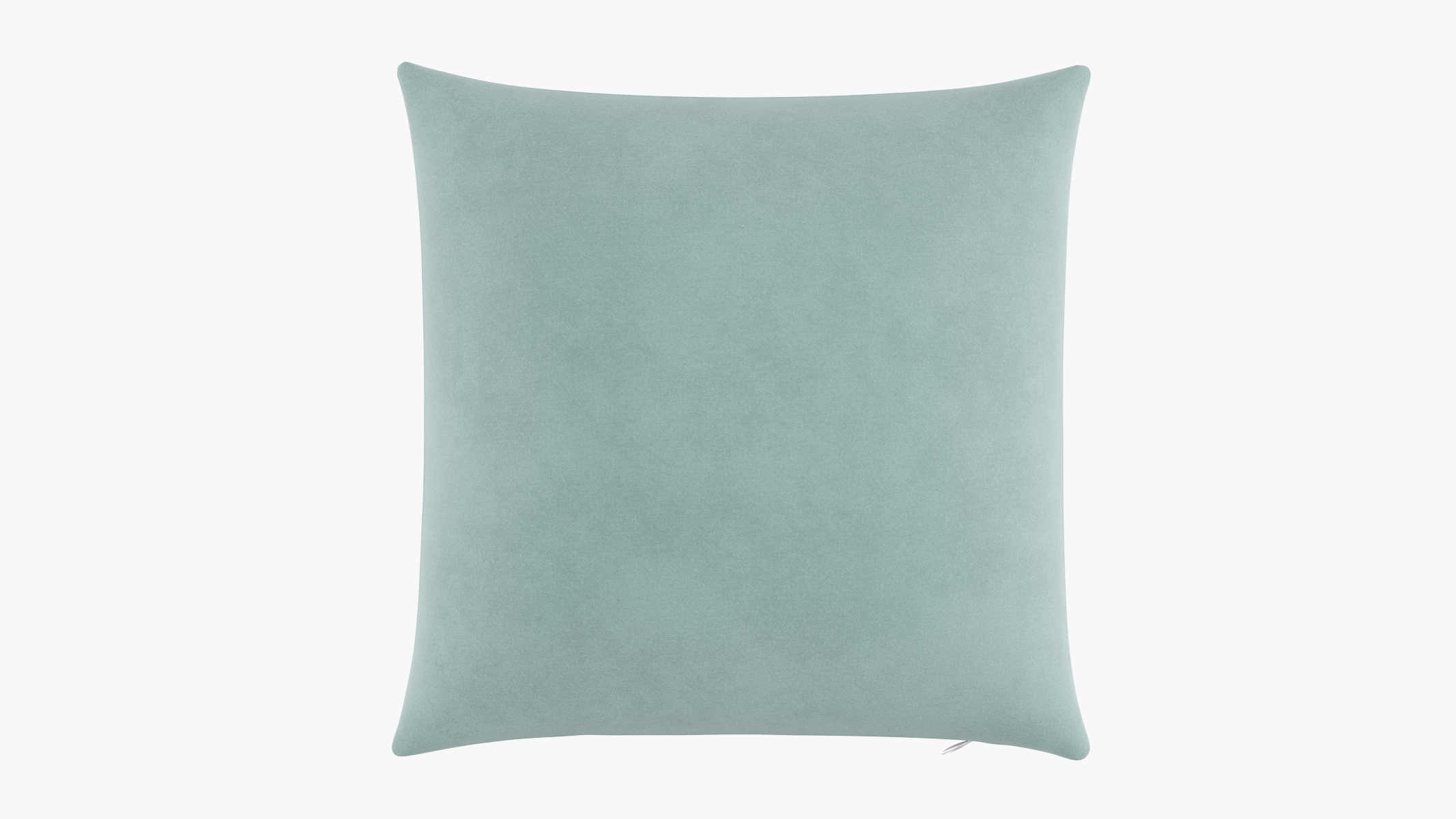 Throw Pillow 20", Aqua Classic Velvet, 20" x 20" - Image 0