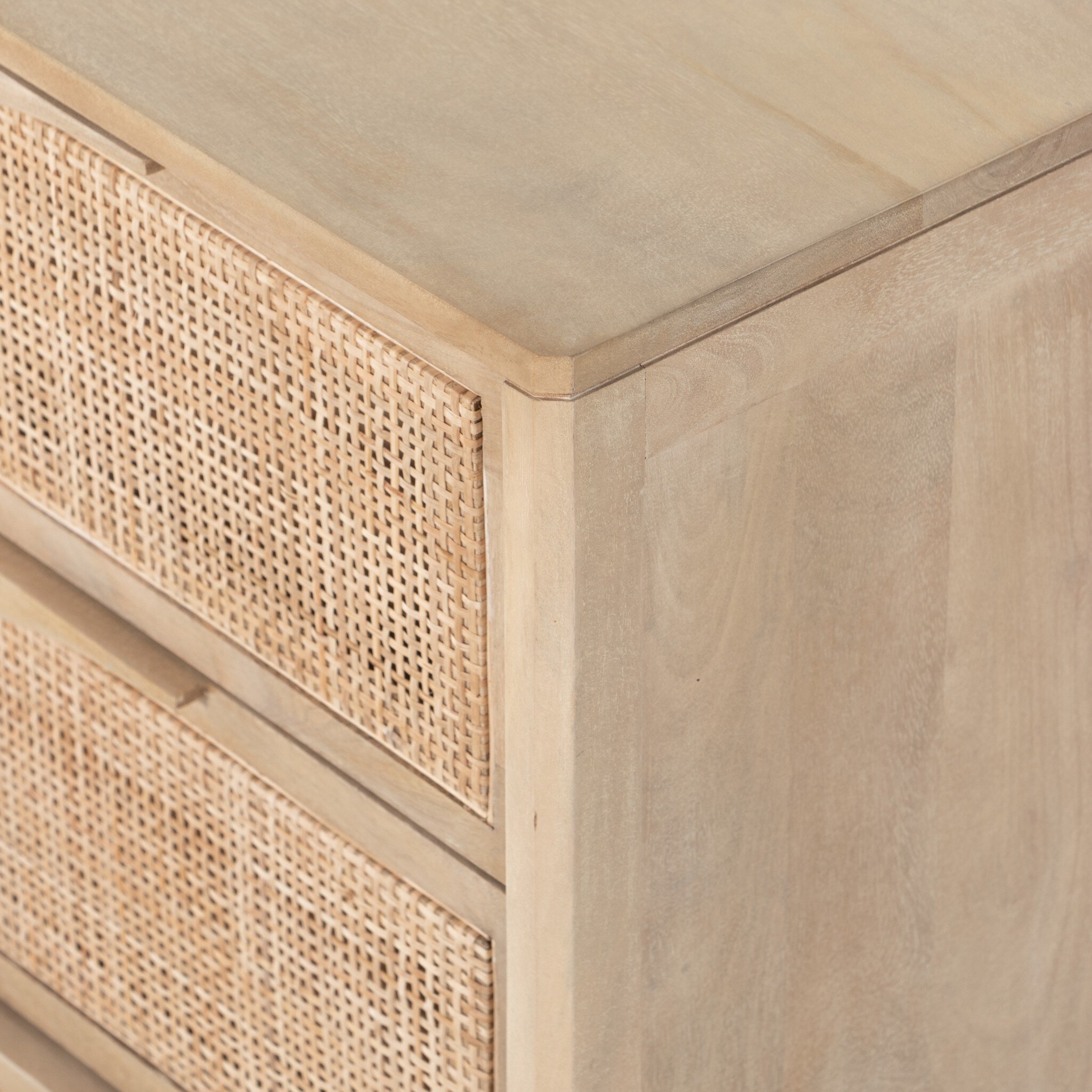 Sydney 6 Drawer Dresser - Natural Cane - Image 8