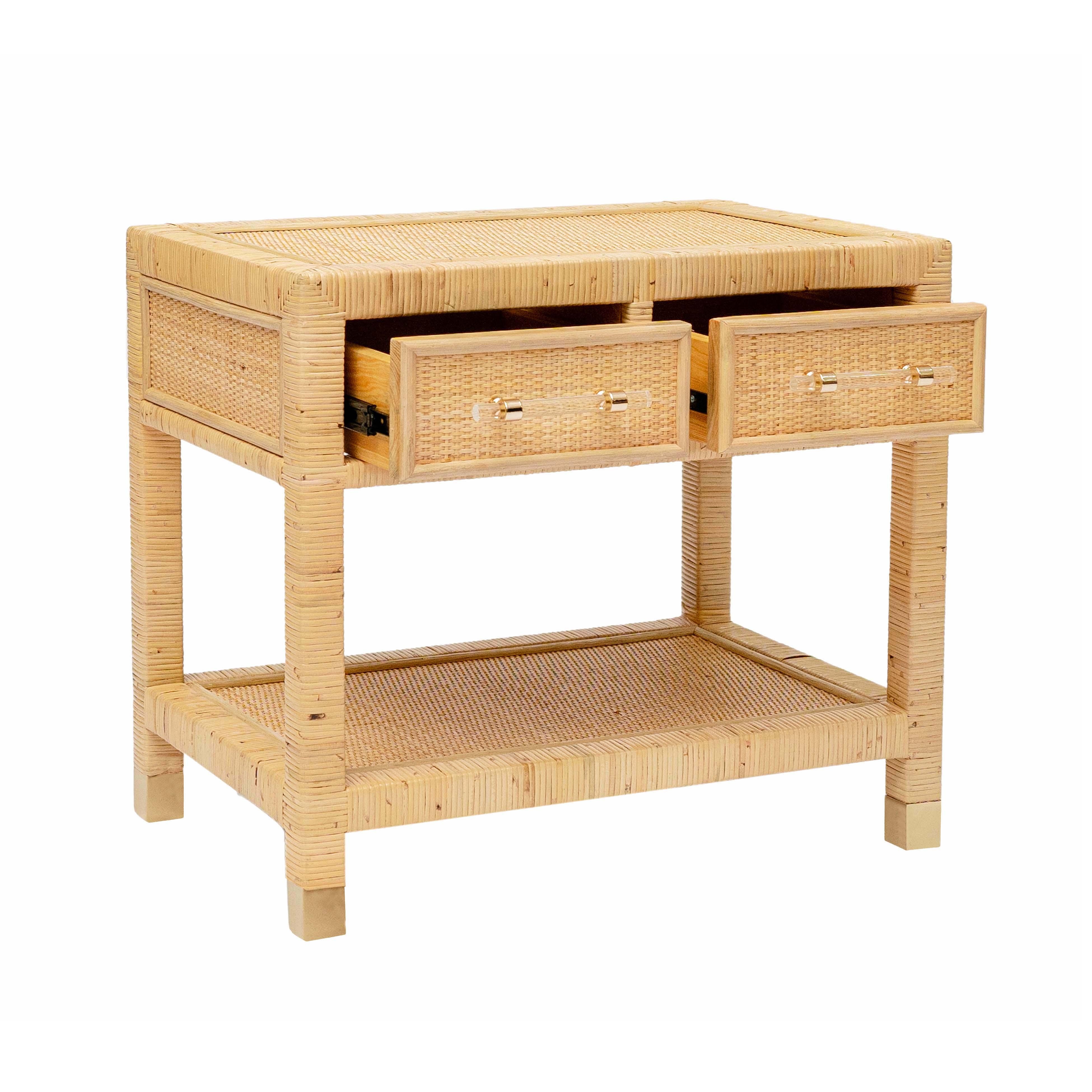 Amara Natural Rattan Nightstand - Image 5