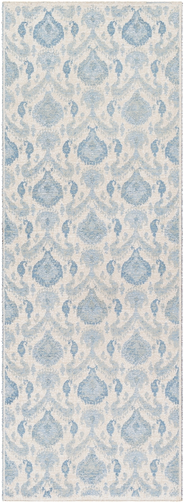 Kilim Blue Indoor 2'7" x 7'3" Machine Woven Rug - Image 0