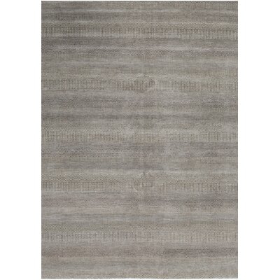 Hand-Knotted 8' x 10' Black/Gray Area Rug - Image 0