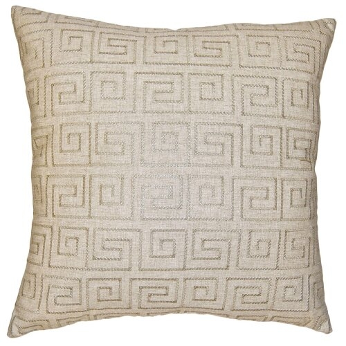 Square Feathers Slate Key Pillow Size: 26" x 26" - Image 0