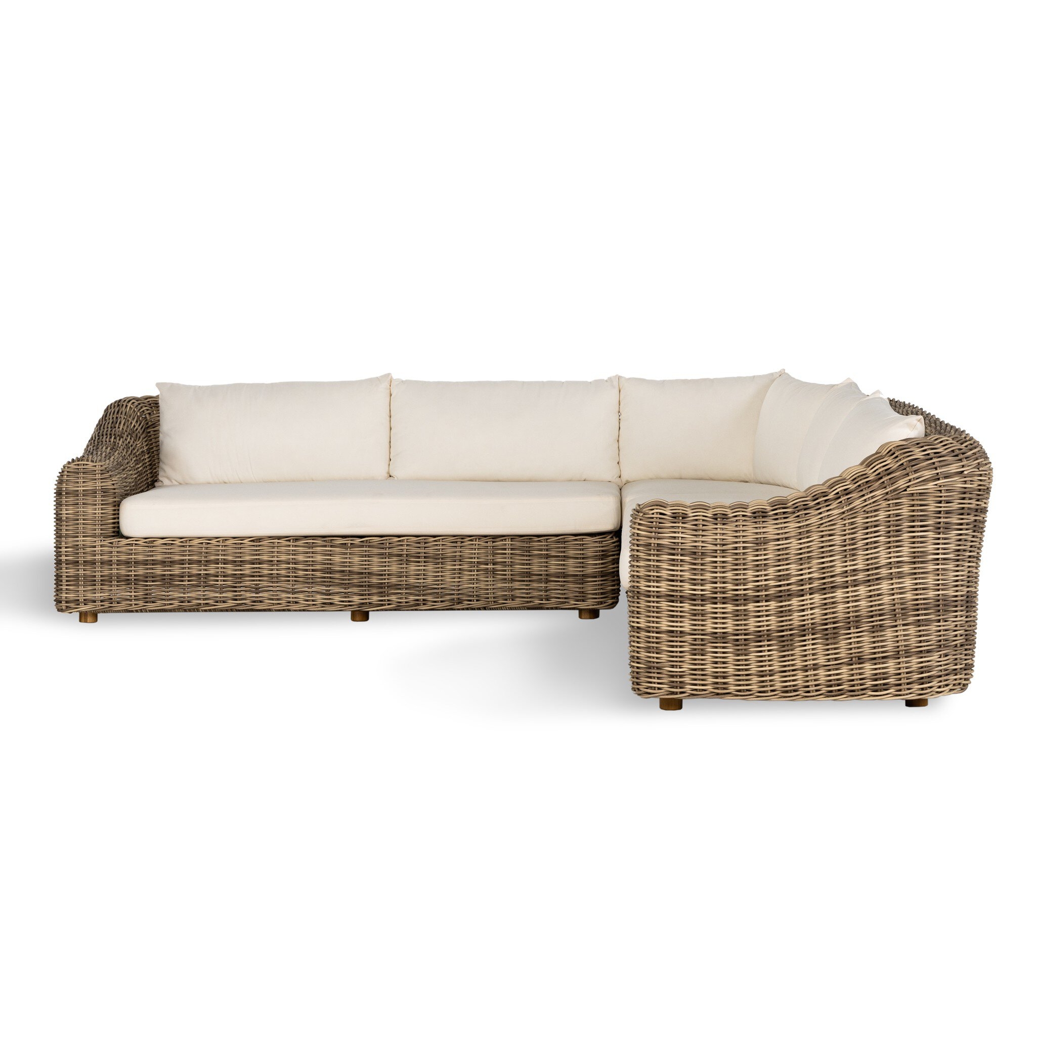 Messina Outdoor 3-Piece Sectional - Venao Ivory - Image 0